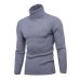 LAAMEI 2018 New Autumn Winter Men'S Sweater Men's Turtleneck Solid Color Casual Sweater Men's Slim  Brand Knitted Pullovers