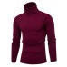 LAAMEI 2018 New Autumn Winter Men'S Sweater Men's Turtleneck Solid Color Casual Sweater Men's Slim  Brand Knitted Pullovers