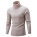 LAAMEI 2018 New Autumn Winter Men'S Sweater Men's Turtleneck Solid Color Casual Sweater Men's Slim  Brand Knitted Pullovers