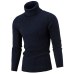 LAAMEI 2018 New Autumn Winter Men'S Sweater Men's Turtleneck Solid Color Casual Sweater Men's Slim  Brand Knitted Pullovers