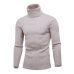 LAAMEI 2018 New Autumn Winter Men'S Sweater Men's Turtleneck Solid Color Casual Sweater Men's Slim  Brand Knitted Pullovers