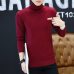 LEFT ROM 2019 Men Turtleneck Sweater Autumn Winter Solid Color Casual Sweater Men's Slim Fit Knitted Pullovers Bottoming Jumper