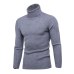 Laamei 2019 New Autumn Winter Men's Sweaters Male Turtleneck Solid Color Casual Sweater Men's Slim Fit Brand Knitting Pullovers