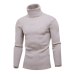 Laamei 2019 New Autumn Winter Men's Sweaters Male Turtleneck Solid Color Casual Sweater Men's Slim Fit Brand Knitting Pullovers