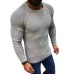 Laamei Autumn Winter Sweater Men 2019 New Arrival Casual Pullover Men Long Sleeve O-Neck Patchwork Knitted Solid Men Sweaters