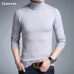 Liseaven Winter Warm Sweater Men Turtleneck Brand Mens Sweaters Slim Fit Pullover Men Knitwear Double collar Pullovers