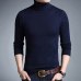 Liseaven Winter Warm Sweater Men Turtleneck Brand Mens Sweaters Slim Fit Pullover Men Knitwear Double collar Pullovers