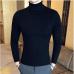 Loldeal Winter Thick Warm Sweater Men Turtleneck Irregular Stripe Sweaters Slim Fit Pullover Sueter Hombre Knitwear Pull White