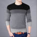 M-3XLSweater Men 2019 New Arrival Casual Pullover Men Autumn Round Neck Patchwork Quality Knitted Brand Male Sweaters Plus Size