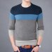 M-3XLSweater Men 2019 New Arrival Casual Pullover Men Autumn Round Neck Patchwork Quality Knitted Brand Male Sweaters Plus Size