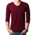 M-4XL Winter Henley Neck Sweater Men Cashmere Pullover Christmas Sweater Mens Knitted Sweaters Pull Homme Jersey Hombre 2019