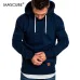 MASCUBE 2019 New Autumn Winter Fashion Color Hoody Male Large Size Warm Fleece Coat Men Brand Sweaters Hooded Sweat Shirts