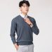 Man Pullovers Winter New Fashion Vneck Sweater Cashmere and Wool Knitted Jumpers Men Woolen Clothes Hot Sale Standard Male Tops