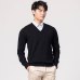 Man Pullovers Winter New Fashion Vneck Sweater Cashmere and Wool Knitted Jumpers Men Woolen Clothes Hot Sale Standard Male Tops