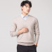 Man Pullovers Winter New Fashion Vneck Sweater Cashmere and Wool Knitted Jumpers Men Woolen Clothes Hot Sale Standard Male Tops