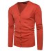 Men Button cardigans Sweaters 2019 New Casual Men solid Pullover V Collar Thick Cashmere sweater Outerwear Clothing EU/US size