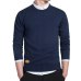 Mens Cotton Sweater Pullovers Men O-neck Sweaters Jumper black Autumn Thin Male Solid Knitting Clothing Grey Black M-3xl New