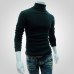 Men's Turtleneck Sweater 2018 New Autumn Winter Solid Color Casual Sweater Men's Slim Fit Knitted Pullovers Bottoming Jumper