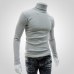 Men's Turtleneck Sweater 2018 New Autumn Winter Solid Color Casual Sweater Men's Slim Fit Knitted Pullovers Bottoming Jumper