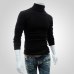 Men's Turtleneck Sweater 2018 New Autumn Winter Solid Color Casual Sweater Men's Slim Fit Knitted Pullovers Bottoming Jumper