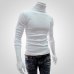 Men's Turtleneck Sweater 2018 New Autumn Winter Solid Color Casual Sweater Men's Slim Fit Knitted Pullovers Bottoming Jumper