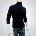 Men's Turtleneck Sweater 2018 New Autumn Winter Solid Color Casual Sweater Men's Slim Fit Knitted Pullovers Bottoming Jumper