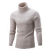 Men's Turtleneck Sweater 2018 New Autumn Winter Solid Color Sweater Casual Sweater Slim Fit Brand Simple Knitted Twist Pullovers