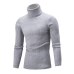 Men's Turtleneck Sweater 2018 New Autumn Winter Solid Color Sweater Casual Sweater Slim Fit Brand Simple Knitted Twist Pullovers