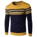 NIBESSER Brand Casual Sweater O-Neck Striped Slim  Men Long Sleeve Patchwork Male Pollover Sweater Thin Clothes agasalho masc