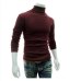 New Men Turtleneck Sweater Long Sleeve Solid Slim Fit Thin Knitted Pullover Mens Basic Style Sweaters Clothing Knitted Pullovers