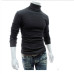 New Men Turtleneck Sweater Long Sleeve Solid Slim Fit Thin Knitted Pullover Mens Basic Style Sweaters Clothing Knitted Pullovers