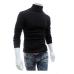 New Men Turtleneck Sweater Long Sleeve Solid Slim Fit Thin Knitted Pullover Mens Basic Style Sweaters Clothing Knitted Pullovers