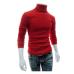 New Men Turtleneck Sweater Long Sleeve Solid Slim Fit Thin Knitted Pullover Mens Basic Style Sweaters Clothing Knitted Pullovers