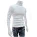 New Men Turtleneck Sweater Long Sleeve Solid Slim Fit Thin Knitted Pullover Mens Basic Style Sweaters Clothing Knitted Pullovers