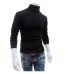 New Men Turtleneck Sweater Long Sleeve Solid Slim Fit Thin Knitted Pullover Mens Basic Style Sweaters Clothing Knitted Pullovers