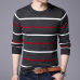 Pullover Men Brand Clothing 2019 Autumn Winter Wool Slim fit Sweater Men Casual Striped Pull Jumper Men