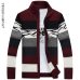 SAMHIBUGLE Knitted Sweater Men Cardigans Collar Winter Wool Sweater Fashion Cardigans Male Sweaters Coat Brand Men's Clothing