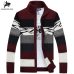 SAMHIBUGLE Knitted Sweater Men Cardigans Collar Winter Wool Sweater Fashion Cardigans Male Sweaters Coat Brand Men's Clothing