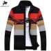 SAMHIBUGLE Knitted Sweater Men Cardigans Collar Winter Wool Sweater Fashion Cardigans Male Sweaters Coat Brand Men's Clothing