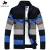 SAMHIBUGLE Knitted Sweater Men Cardigans Collar Winter Wool Sweater Fashion Cardigans Male Sweaters Coat Brand Men's Clothing