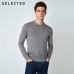 SELECTED 100% Wool Italy Merino V Collar Men Lightweight Knitwear Sweater S|418424501