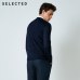 SELECTED 100% Wool Italy Merino V Collar Men Lightweight Knitwear Sweater S|418424501