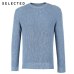 SELECTED Men's Winter Cashmere-blend Round Neckline Knitted Bussiness Casual Sweater S|418425531