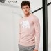 SELECTED Men's Wool-blend Animal Pattern Round Neckline Long-sleeved Knitted Sweater S|418424509