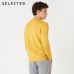 SELECTED Men's Wool-blend Animal Pattern Round Neckline Long-sleeved Knitted Sweater S|418424509