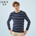 SEMIR Men Fine Knit Sweater Men Pullover Sweater in Soft Cotton Ribbed Crewneck Cuffs and Hem Fashion Sweater for Spring Autumn