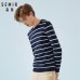 SEMIR Men Fine Knit Sweater Men's Striped Pullover Sweater with Ribbed Crewneck and Cuffs and Hem Men Slim Fit Casual Sweaters