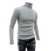 SHUJIN Spring Warm Turtleneck Sweater Men Fashion Solid Knitted Mens Sweaters 2018 Casual Male Double Collar Slim  Pullover