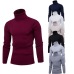 SHUJIN Spring Warm Turtleneck Sweater Men Fashion Solid Knitted Mens Sweaters 2018 Casual Male Double Collar Slim  Pullover