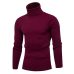 SHUJIN Spring Warm Turtleneck Sweater Men Fashion Solid Knitted Mens Sweaters 2018 Casual Male Double Collar Slim  Pullover